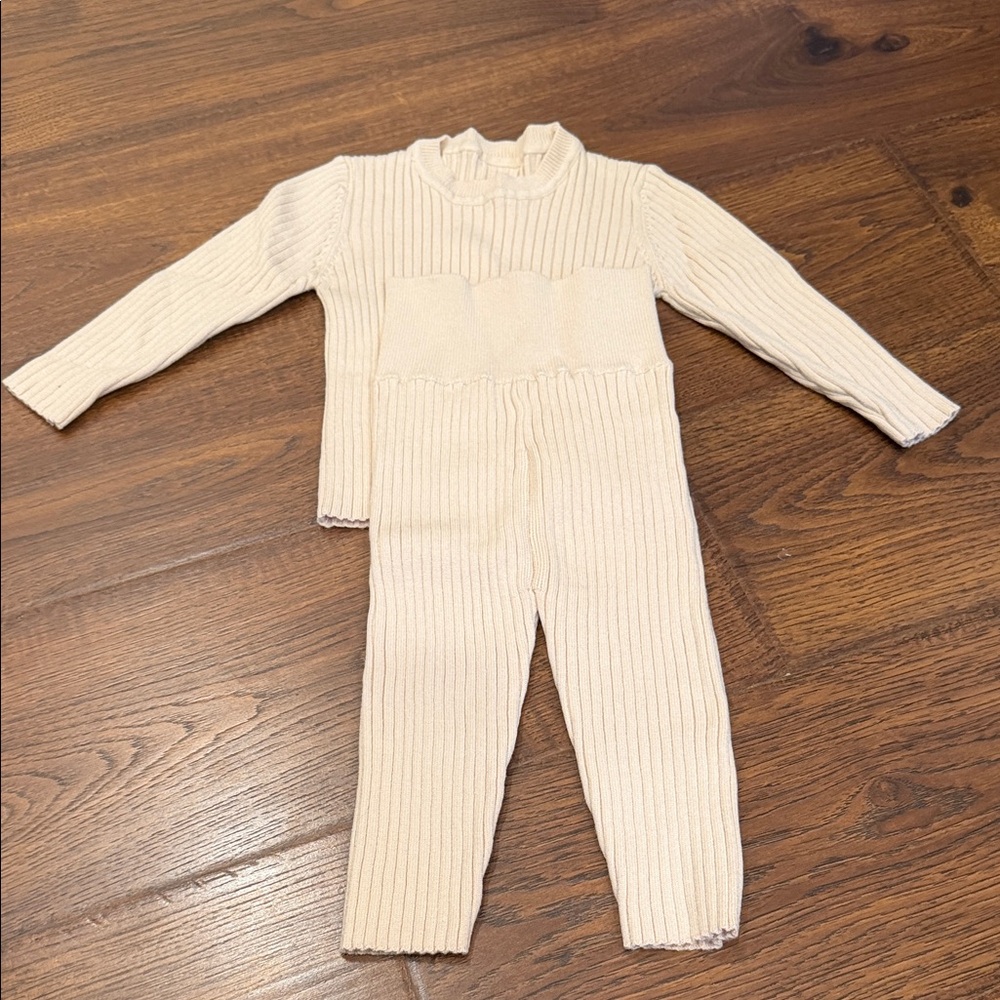 KNIT RIBBED MATCHING SET